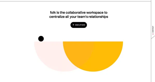 folk — Next generation CRM for teams - Landing design inspiration