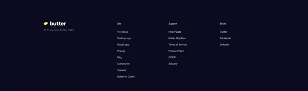 Butter | Virtual collaboration as smooth as butter - Landing design inspiration