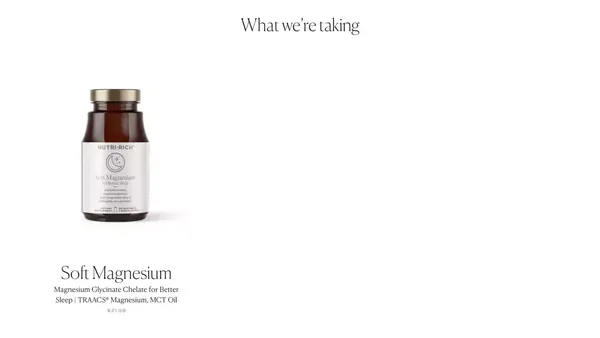 Nutri-Rich | Better Vitamins - Landing design inspiration