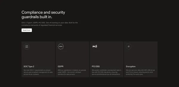 Rulebase — Revenue workforce for financial services - Landing design inspiration