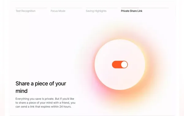 mymind is the extension for your mind. - Landing design inspiration