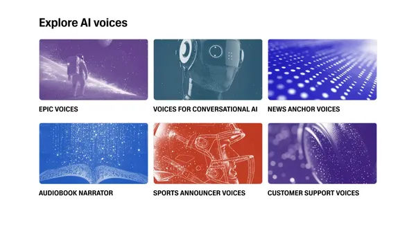 Free Text to Speech & AI Voice Generator | ElevenLabs - Landing design inspiration