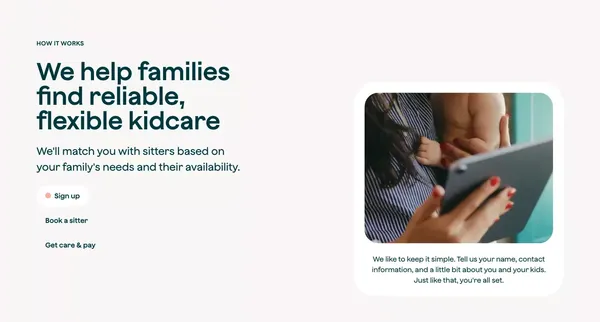 Otter • The Bright Side of Kidcare - Landing design inspiration