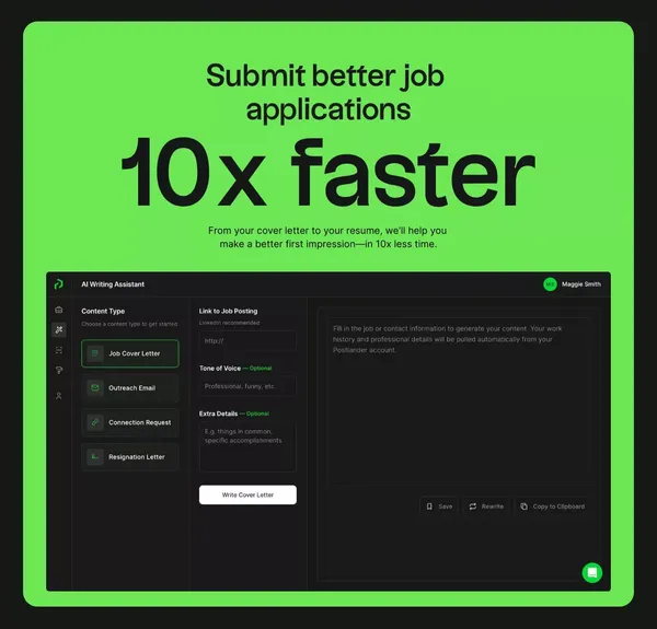 Postlander | AI Cover Letters, Resume Checker, and More - Landing design inspiration