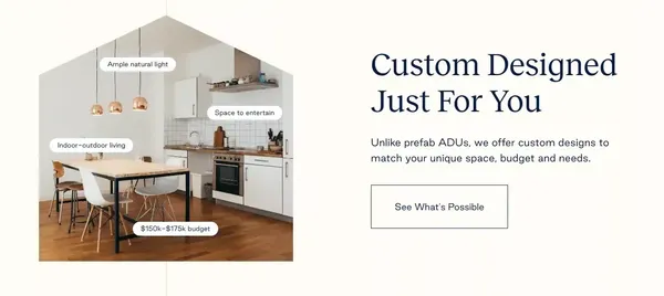 Cottage: Build your Custom ADU in LA and the Bay Area - Landing design inspiration