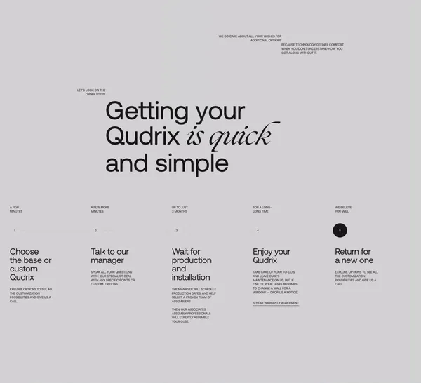 Qudrix - Landing design inspiration