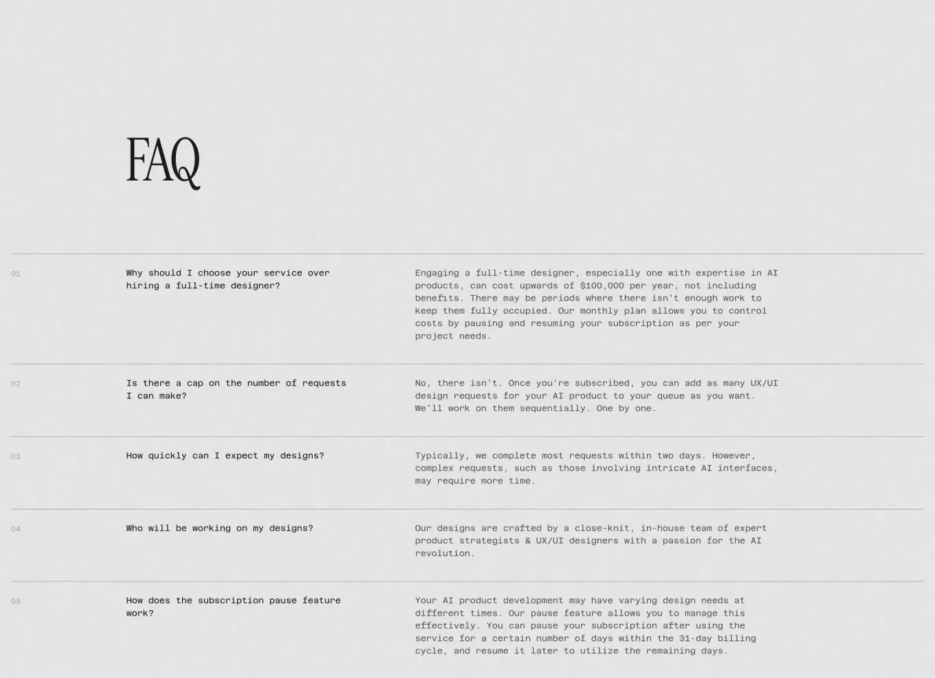 FAQ
