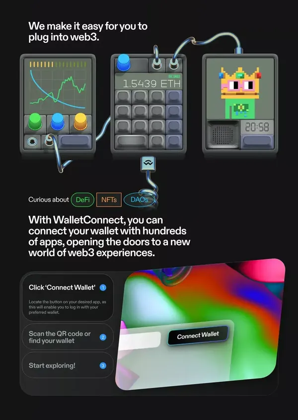 WalletConnect - Landing design inspiration