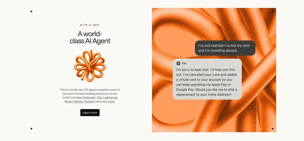 Intercom | The only helpdesk designed for the AI Agent era - Landing design inspiration