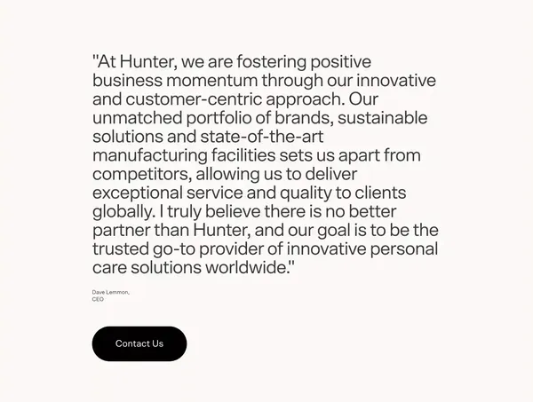Guest & Hotel Amenities | Hunter Amenities International - Landing design inspiration