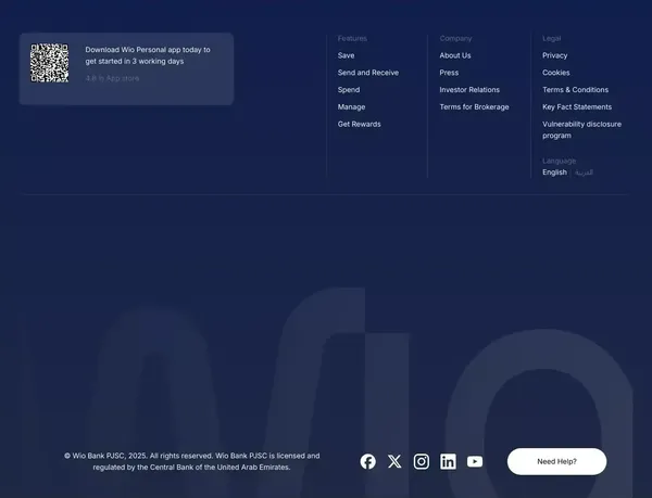 Wio | Personal - Landing design inspiration