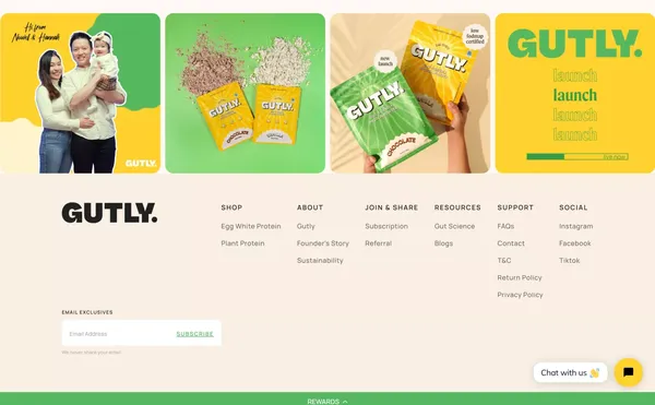 Gutly | Super friendly, to your sensitive tummy! - Landing design inspiration