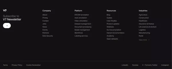 V7 Go | Automate Tasks at Scale with LLMs & Gen AI Workflows - Landing design inspiration