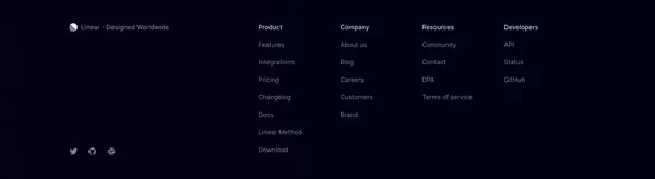 Linear ⋅ A better way to build products - Landing design inspiration