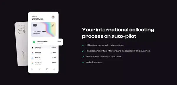 Sammy - The first US Bank for freelancers - Landing design inspiration