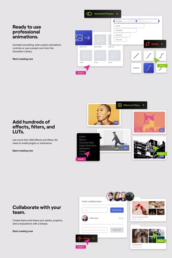 Runway - Online Video Editor | Everything you need to edit video, fast. - Landing design inspiration