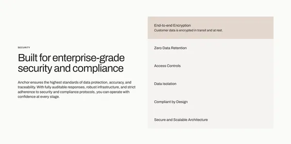 AI-Native RFP Automation Platform | Anchor - Landing design inspiration