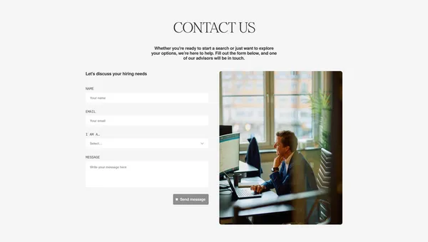 Kvant | Executive Search - Landing design inspiration