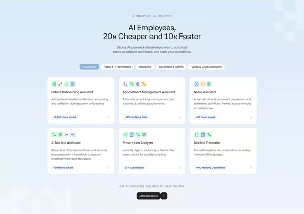 Noxus - Build Enterprise Autonomy with AI Employees - Landing design inspiration