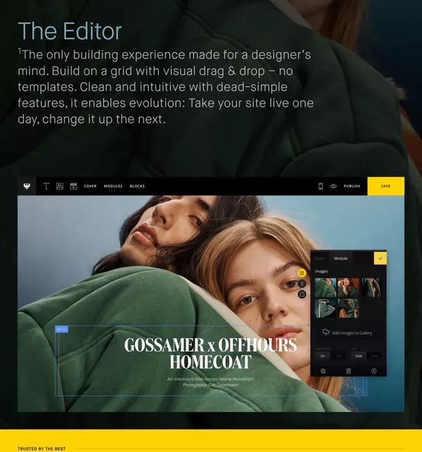 Semplice 6 — Build your portfolio with pride - Landing design inspiration