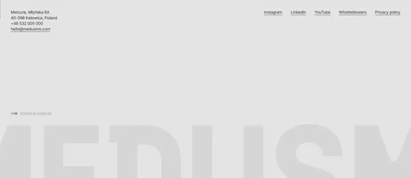 Medusmo - Landing design inspiration