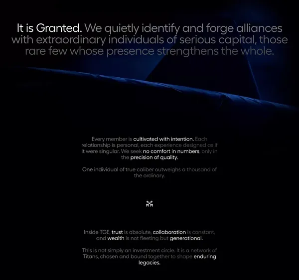 TitanGate Equity | A New Class of Ownership - Landing design inspiration
