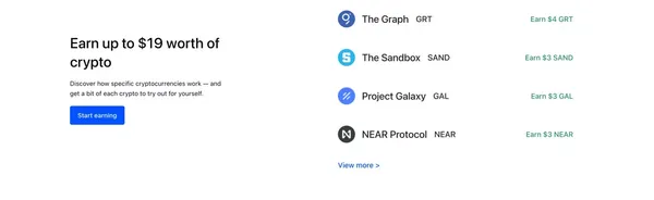 Coinbase - Landing design inspiration