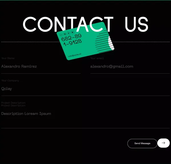 QClay AI - Landing design inspiration