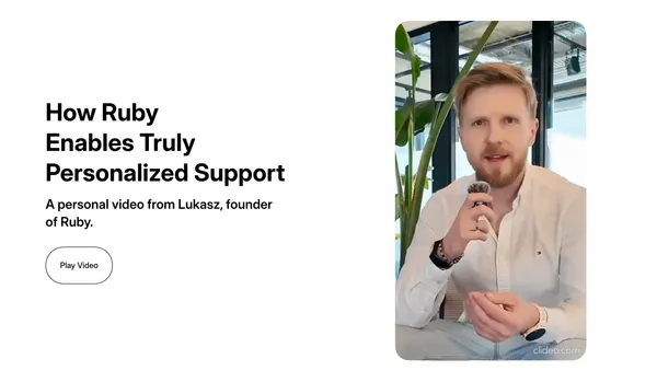 Ruby – Structured Cancer Survivorship Care - Landing design inspiration
