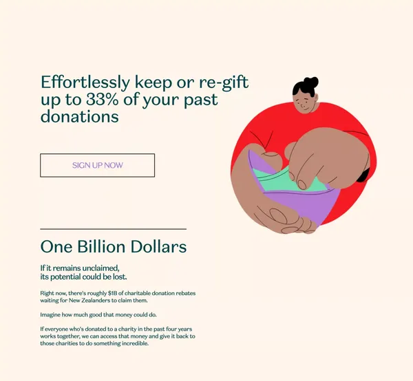 Supergenerous | Transforming The Impact Of Human Generosity - Landing design inspiration