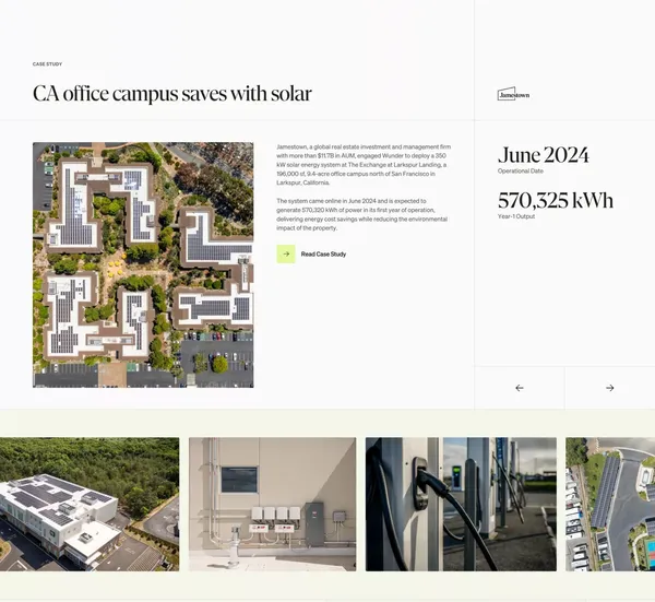 Real estate's most trusted energy partner – Wunder - Landing design inspiration
