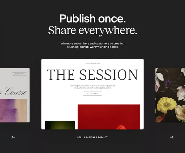 Flodesk | Design emails people love to open. Sell online. - Landing design inspiration