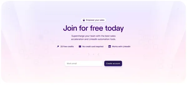 Email Finder for LinkedIn - B2B Database - Wiza - Landing design inspiration