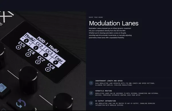 OXI ONE MKII — Creativity at the Speed of Inspiration - Landing design inspiration