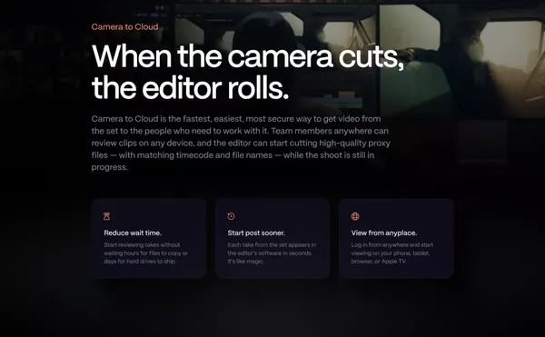 Frame.io | Home - Landing design inspiration