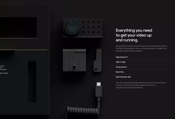 Opal C1 — The first professional camera - Landing design inspiration