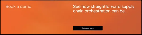 Supply Chain Intelligence Software | Real-Time Clarity By Holocene - Landing design inspiration