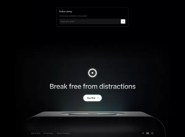 Blok - Landing design inspiration