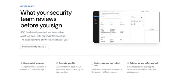 Avikto — Case Management for Regulated Teams - Landing design inspiration