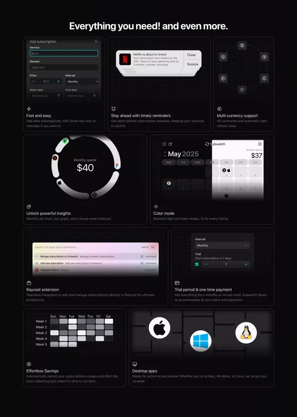 Subwatch - Landing design inspiration