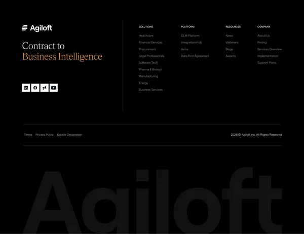 AI Contract Management & CLM Platform | Agiloft - Landing design inspiration