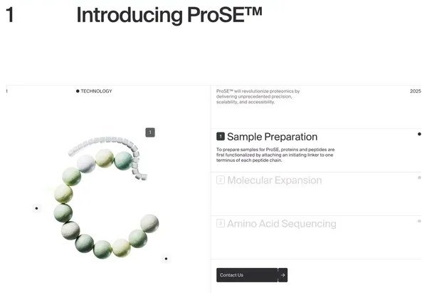 Glyphic Biotechnologies – Next Generation Protein Sequencing - Landing design inspiration