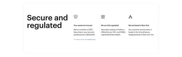Public.com - Stocks, Treasuries & Crypto Investing App - Landing design inspiration