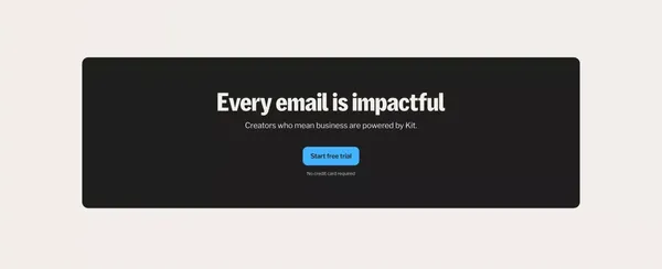 Kit (formerly ConvertKit): The Email-First OS for Purpose-Driven Creators - Landing design inspiration