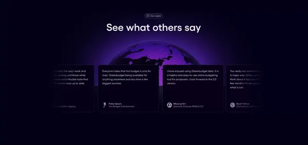 Saturation.io: Film Budgeting Software & Tools for Producers - website design inspiration