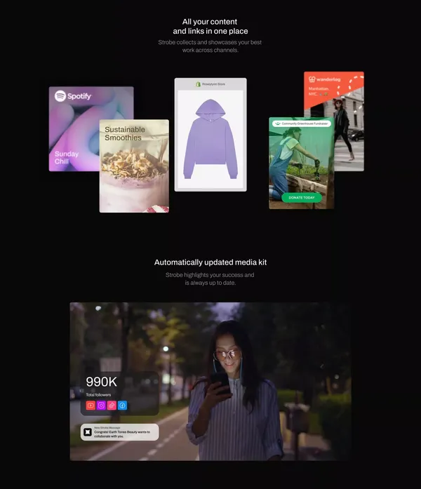 Strobe ¦ Get your Strobe - Landing design inspiration
