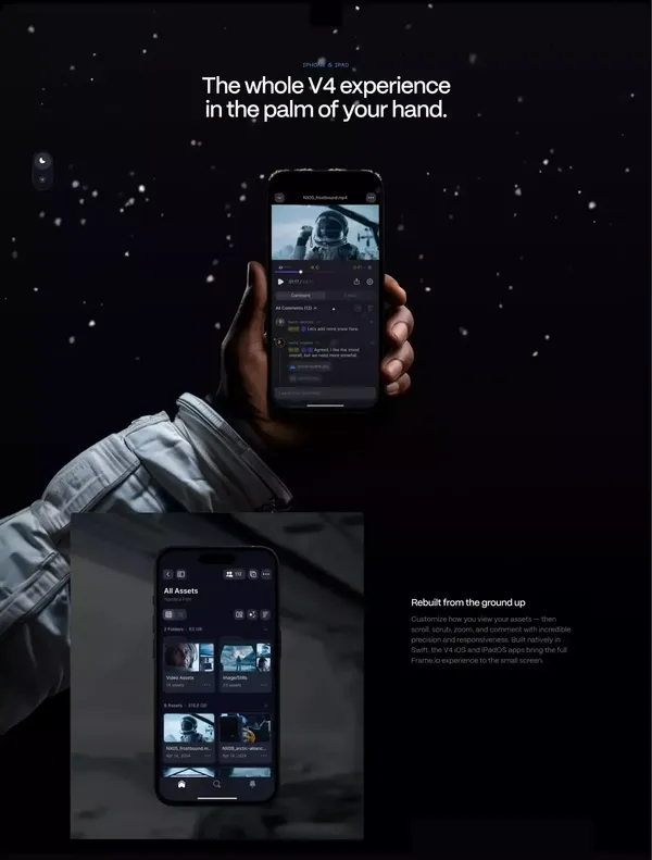 Frame.io | Introducing Frame.io Version 4 - Landing design inspiration