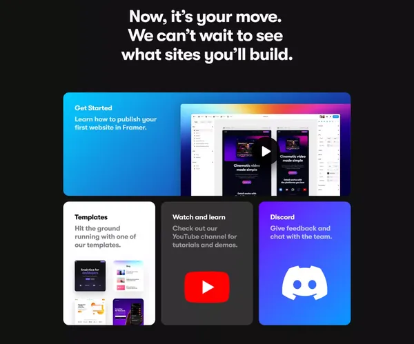 Framer: Make beautiful websites in minutes - Landing design inspiration