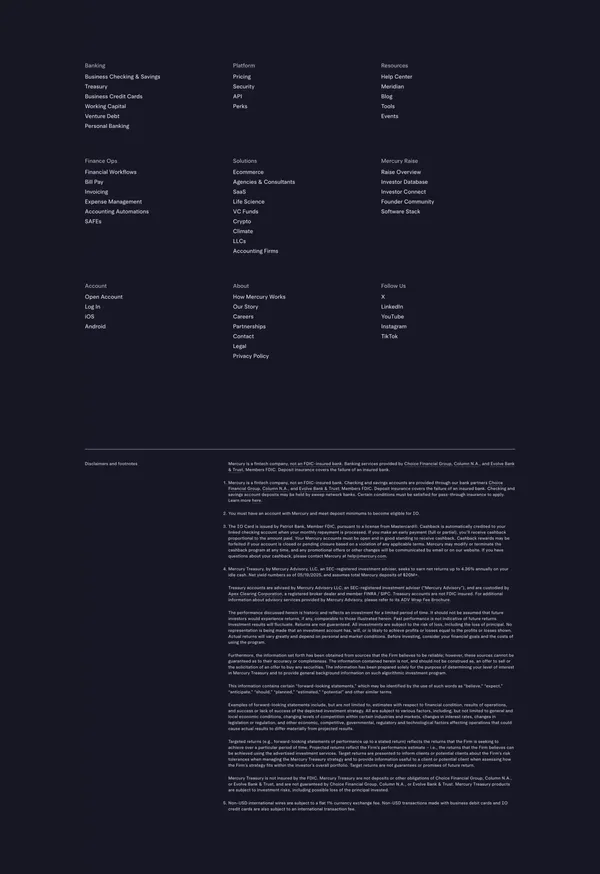Online Business Banking For Startups & Small Businesses | Financial Workflows - Landing design inspiration