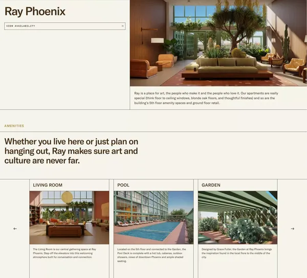 Ray Phoenix - Landing design inspiration
